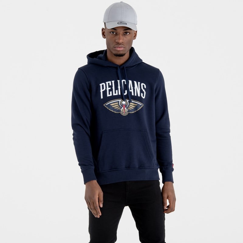 Blue New Era New Orleans Pelicans NBA Team Logo Hoodie | YZIR08591