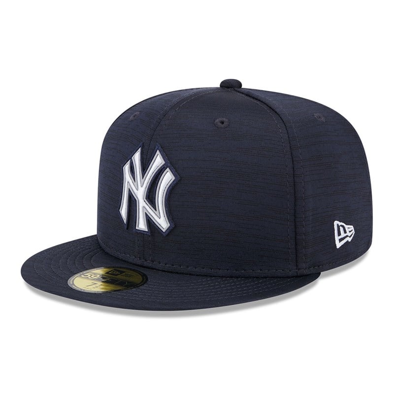 Blue New Era New York Yankees MLB Clubhouse Fitted Cap 59fifty | MUSZ94687