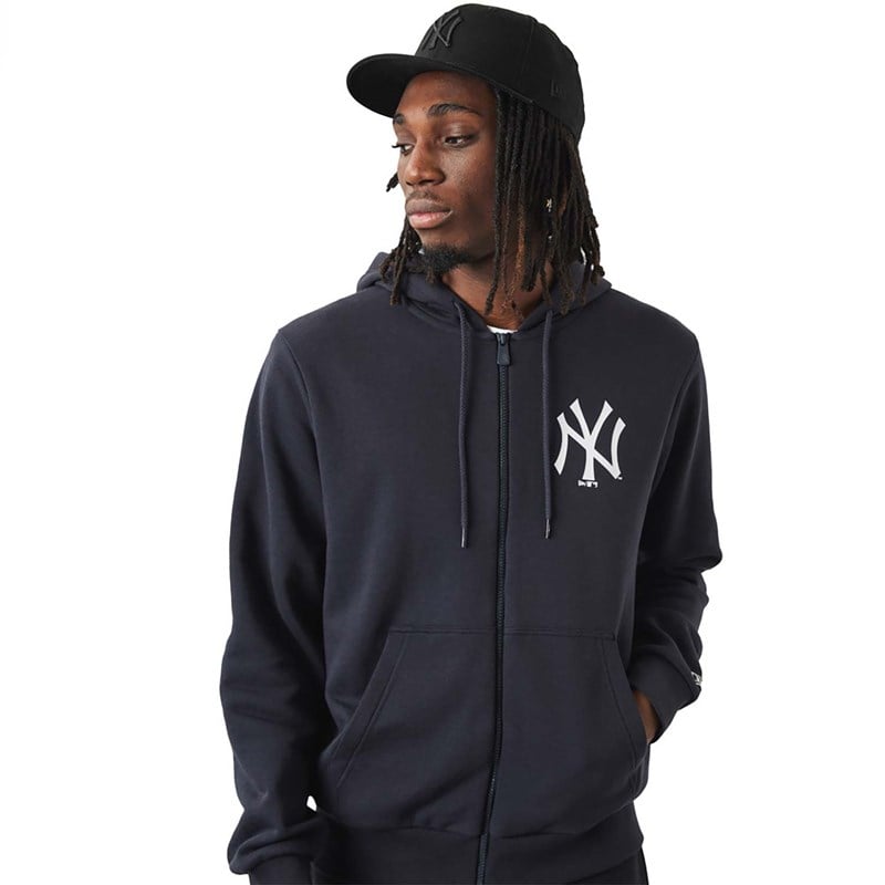 Blue New Era New York Yankees MLB League Essential Zip Hoodie | FTNK63179