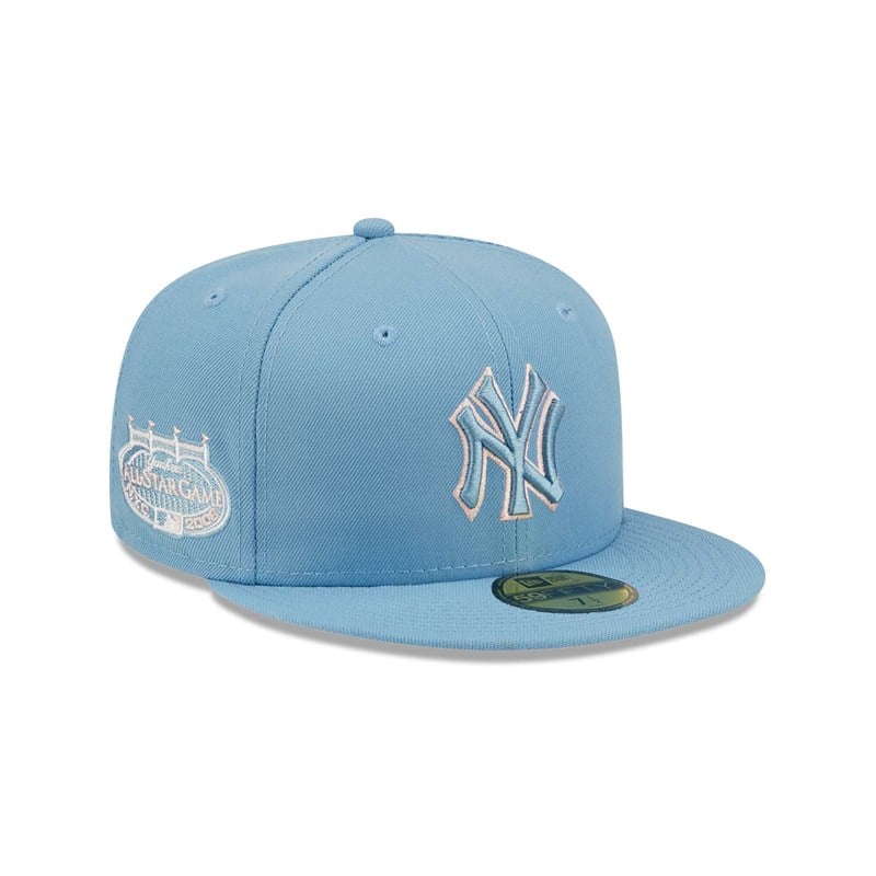 Blue New Era New York Yankees Pastel Fitted Cap 59fifty | TCSY17405