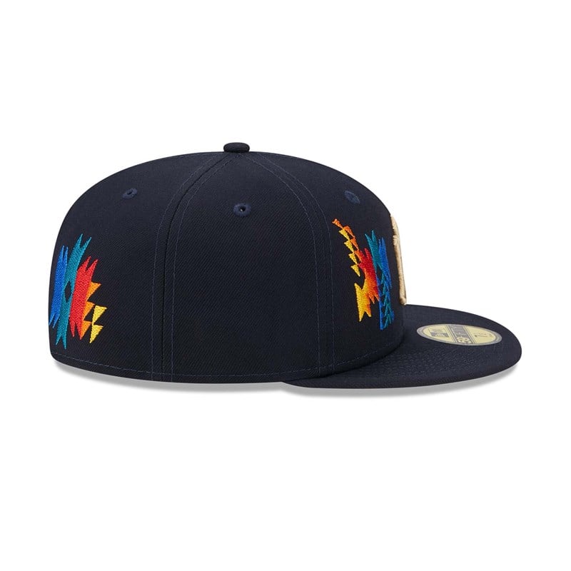 Blue New Era New York Yankees Southwestern Fitted Cap 59fifty | GRXW57320