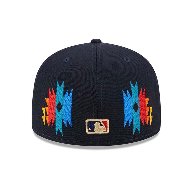 Blue New Era New York Yankees Southwestern Fitted Cap 59fifty | GRXW57320