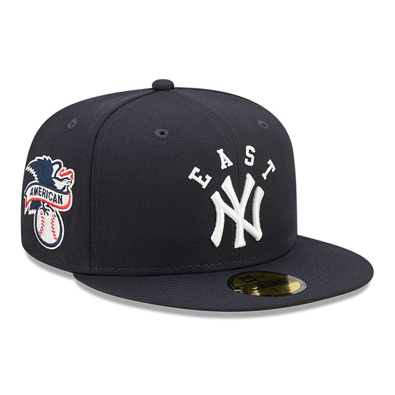 Blue New Era New York Yankees Team League Fitted Cap 59fifty | RPHM50198