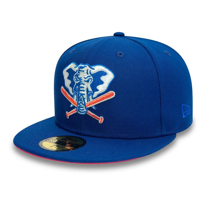 Blue New Era Oakland Athletics 50 Years Fitted Cap 59fifty | UXBC17540