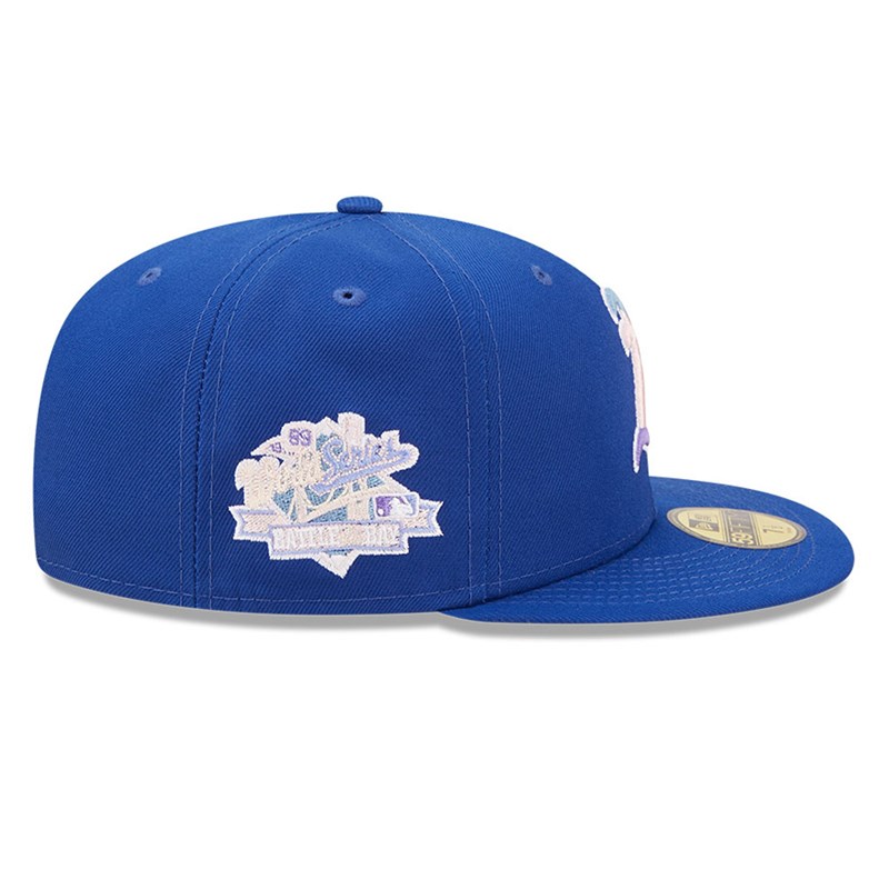 Blue New Era Oakland Athletics MLB Nightbreak Team Fitted Cap 59fifty | DLIV91346