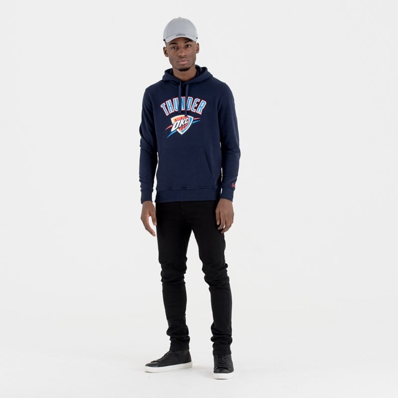 Blue New Era Oklahoma City Thunder Team Logo Hoodie | ANYB76534