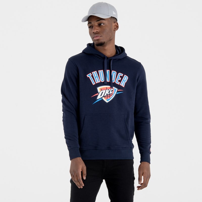 Blue New Era Oklahoma City Thunder Team Logo Hoodie | ANYB76534