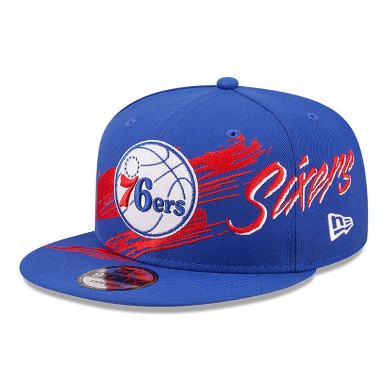 Blue New Era Philadelphia 76ers NBA Sweep Cap 9fifty | SAQN23958