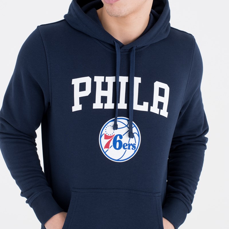 Blue New Era Philadelphia 76ers Team Logo Hoodie | WZPF16748