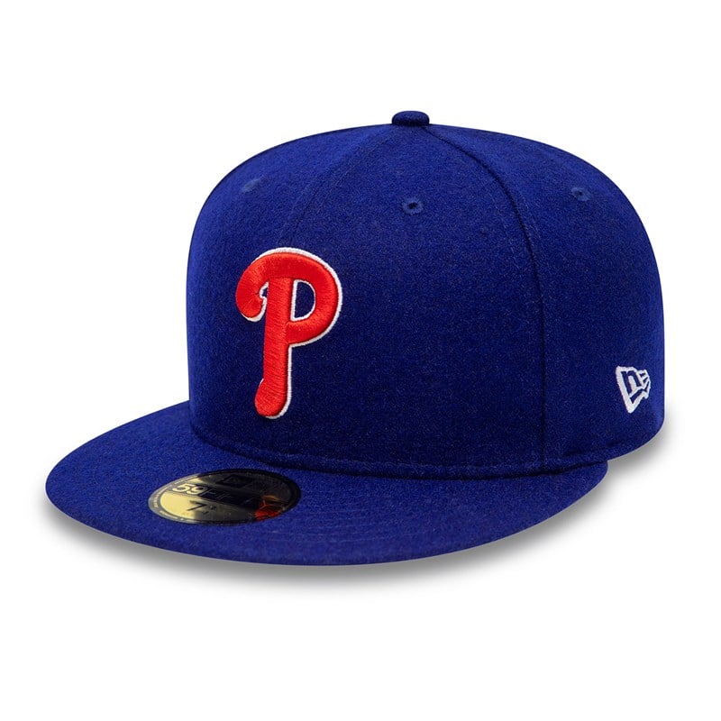 Blue New Era Philadelphia Phillies Anniversary Fitted Cap 59fifty | COBJ61379