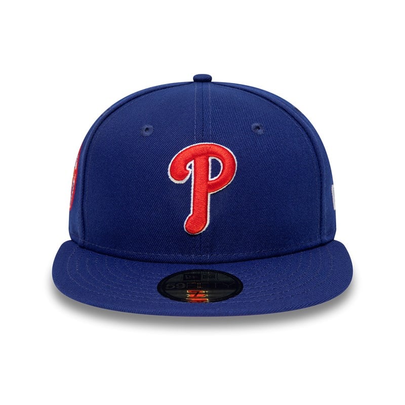 Blue New Era Philadelphia Phillies National League Stadium Fitted Cap 59fifty | PTRM75946