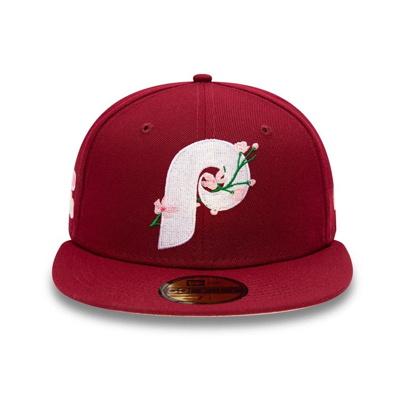 Blue New Era Philadelphia Phillies Side Patch Bloom Fitted Cap 59fifty | TFMK35960