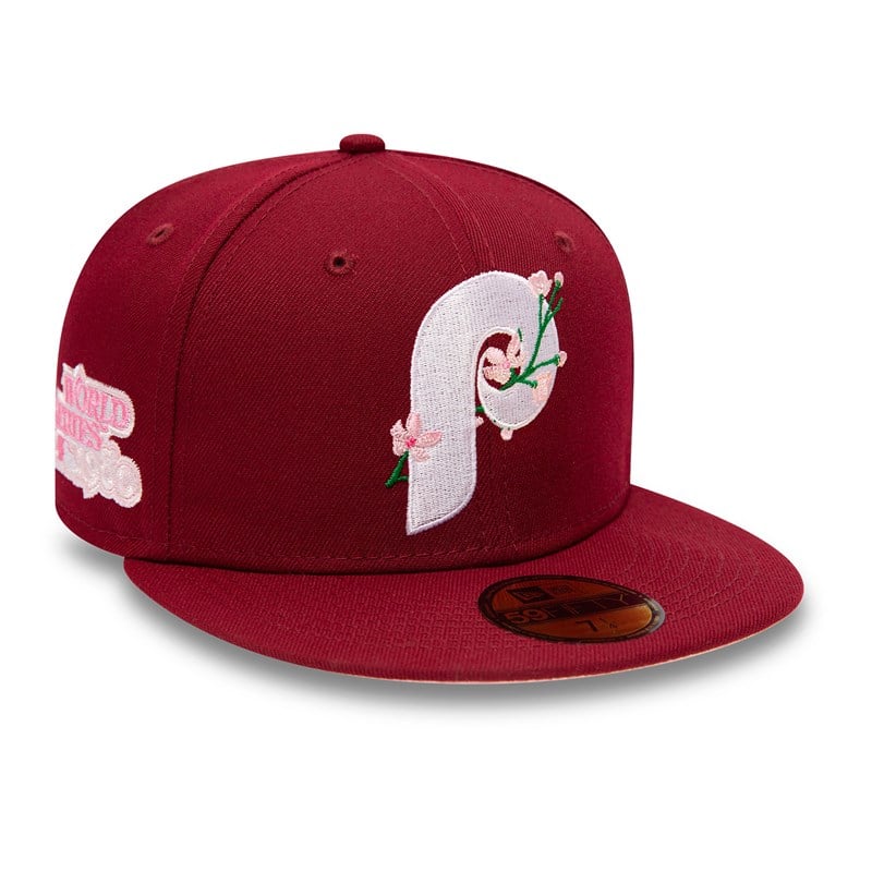 Blue New Era Philadelphia Phillies Side Patch Bloom Fitted Cap 59fifty | TFMK35960