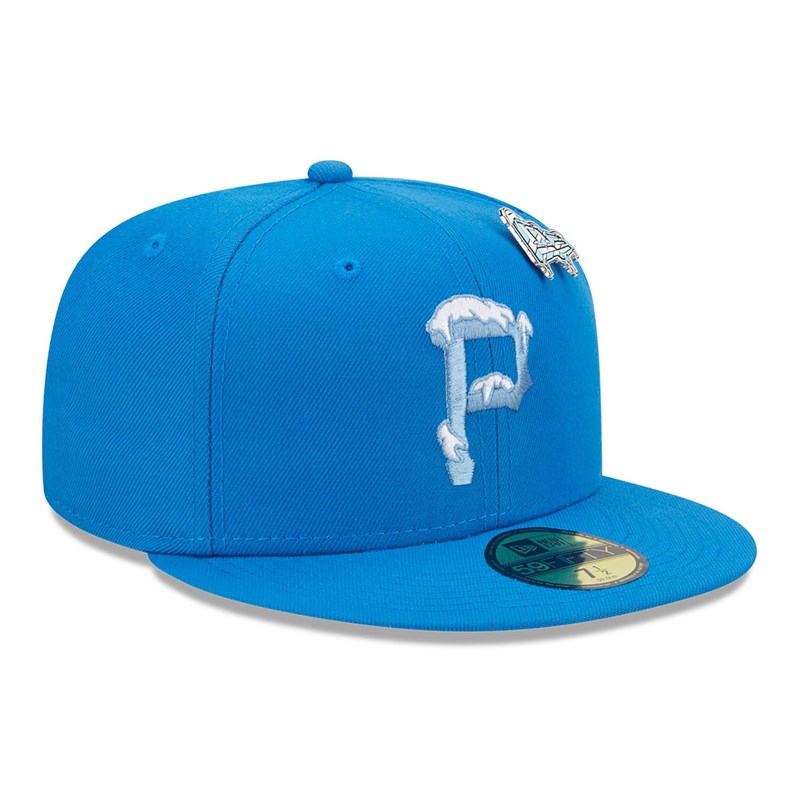 Blue New Era Pittsburgh Pirates Day Fitted Cap 59fifty | YVSD95607