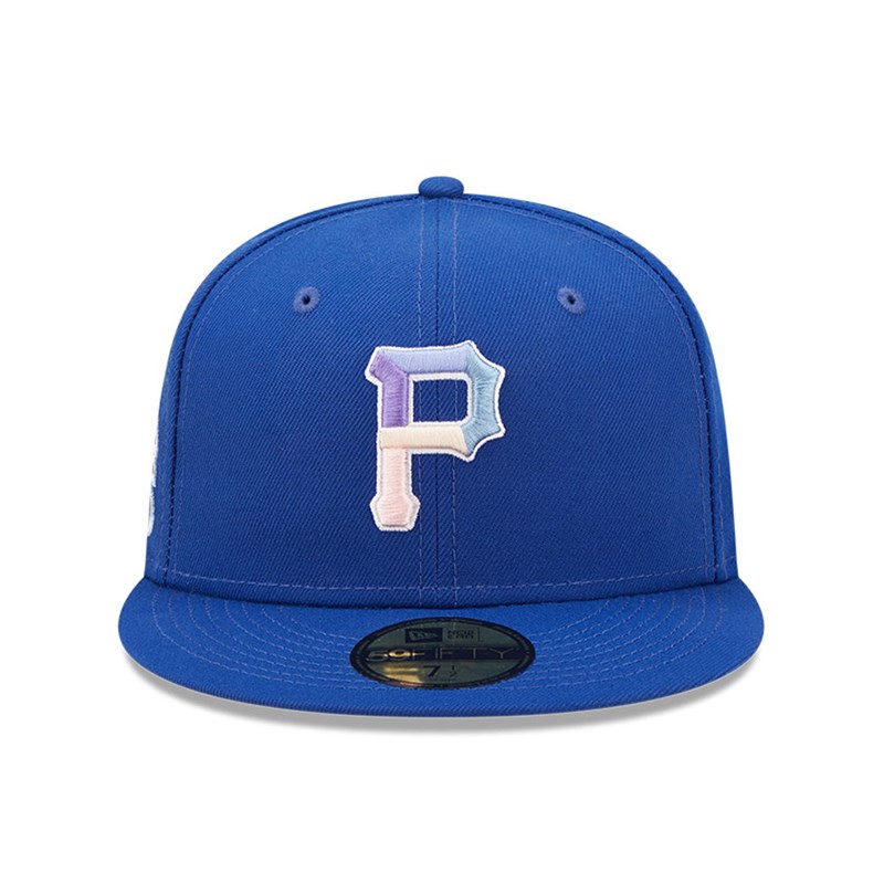 Blue New Era Pittsburgh Pirates MLB Nightbreak Team Fitted Cap 59fifty | OZFA03628