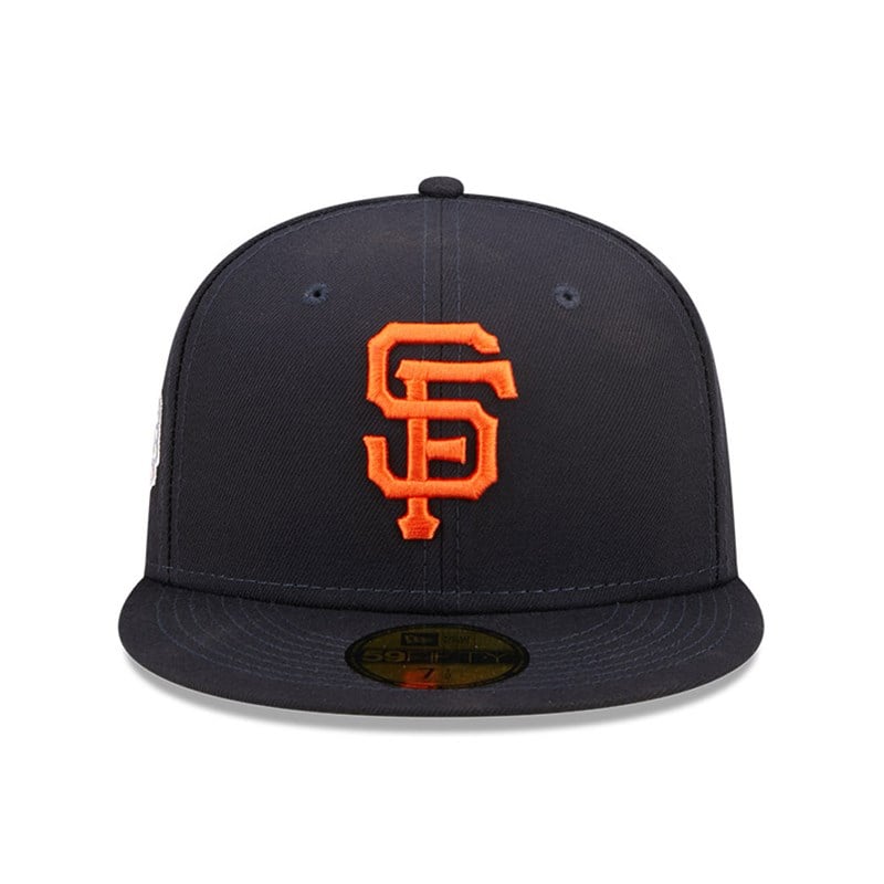 Blue New Era San Francisco Giants MLB Pop Sweat Fitted Cap 59fifty | QWVR95260