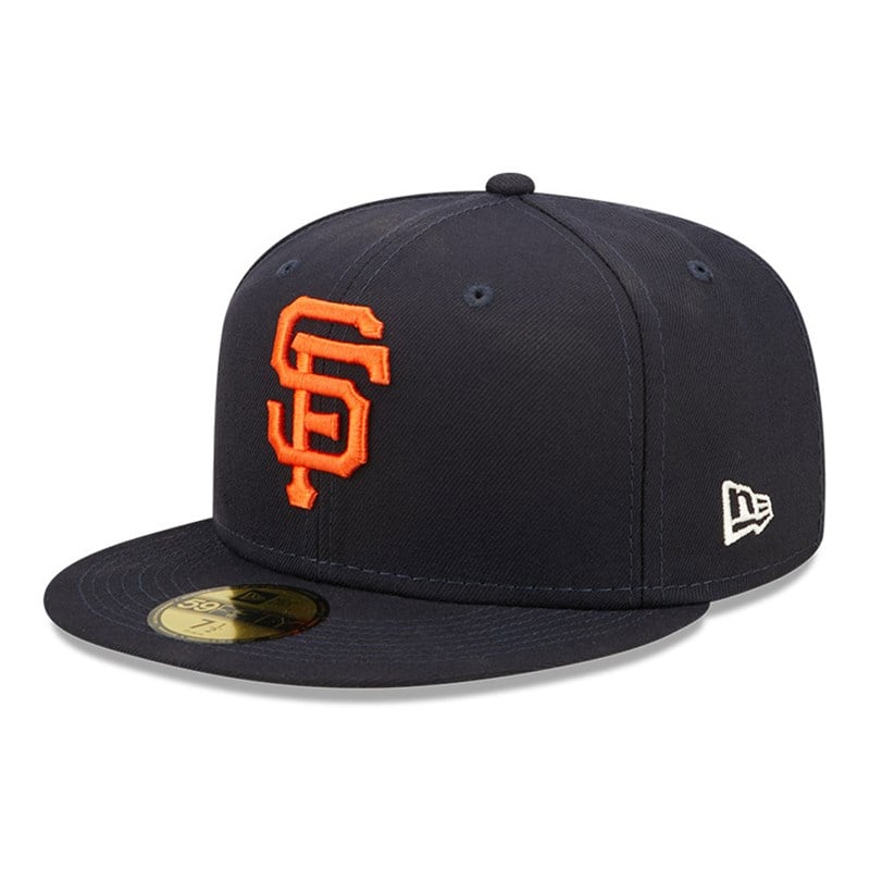 Blue New Era San Francisco Giants MLB Pop Sweat Fitted Cap 59fifty | QWVR95260