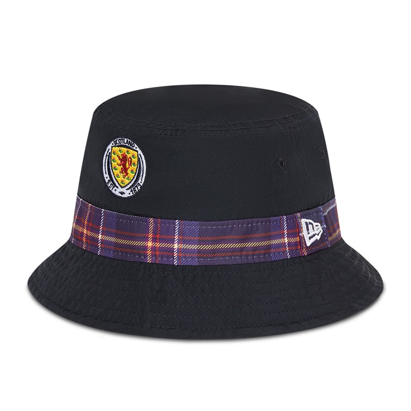 Blue New Era Scottish Fa Tartan Logo Bucket | EPRZ13802