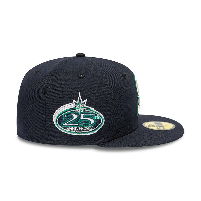 Blue New Era Seattle Mariners 25th Anniversary Fitted Cap 59fifty | VTIB74953