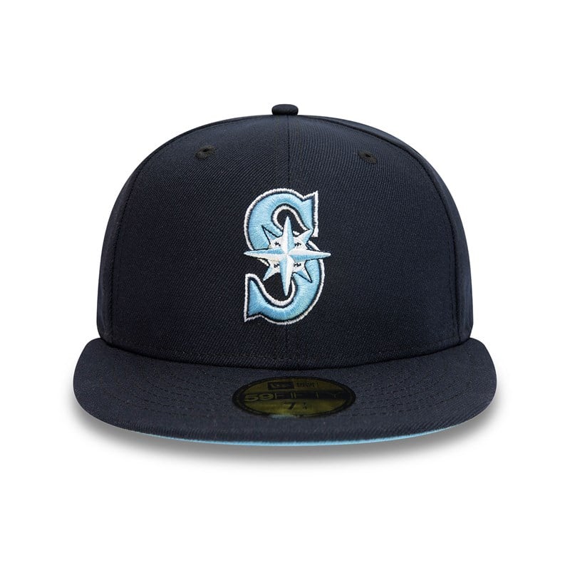 Blue New Era Seattle Mariners 35 Years Fitted Cap 59fifty | HCDO53409