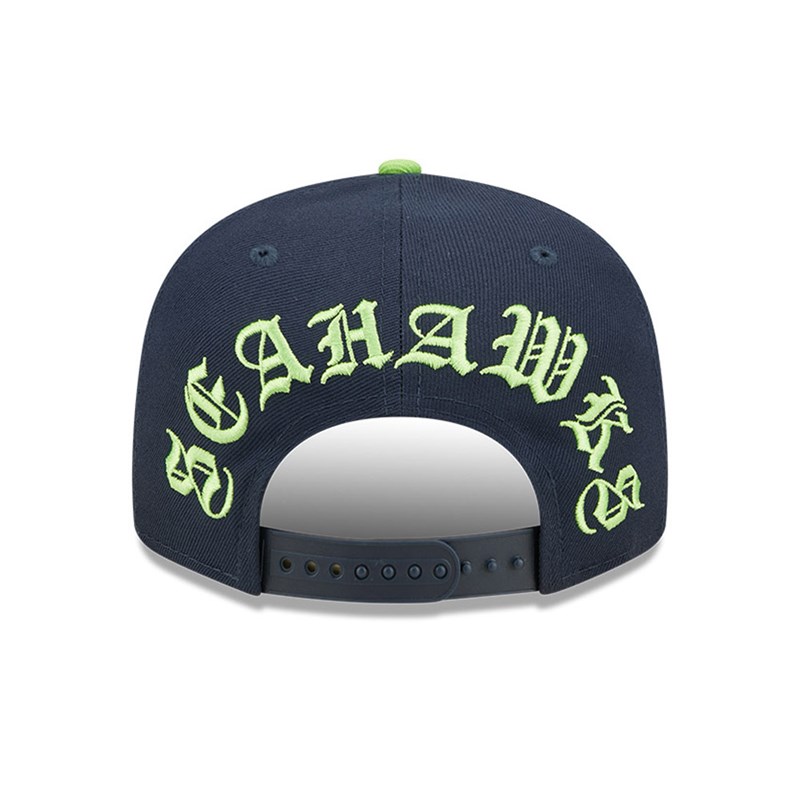 Blue New Era Seattle Seahawks NFL Letter Arch Cap 9fifty | ZEAX57143