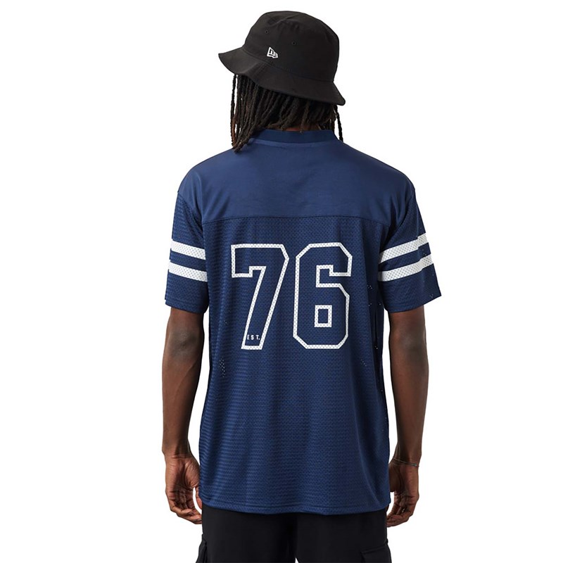 Blue New Era Seattle Seahawks NFL Script Jersey T-Shirt | YEZR67854