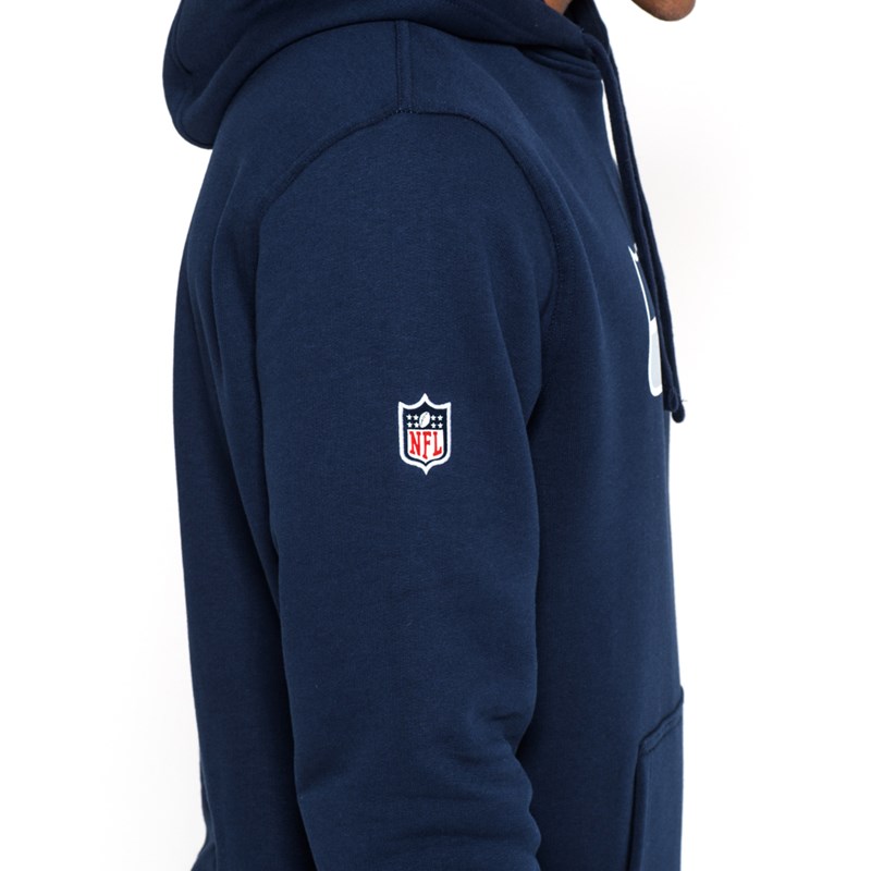 Blue New Era Seattle Seahawks Team Logo Hoodie | VBPQ87529