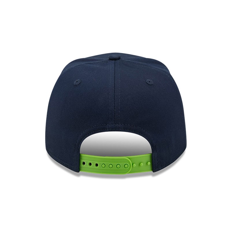 Blue New Era Seattle Seahawks Wordmark Stretch Snap Cap 9fifty | FUVL81024