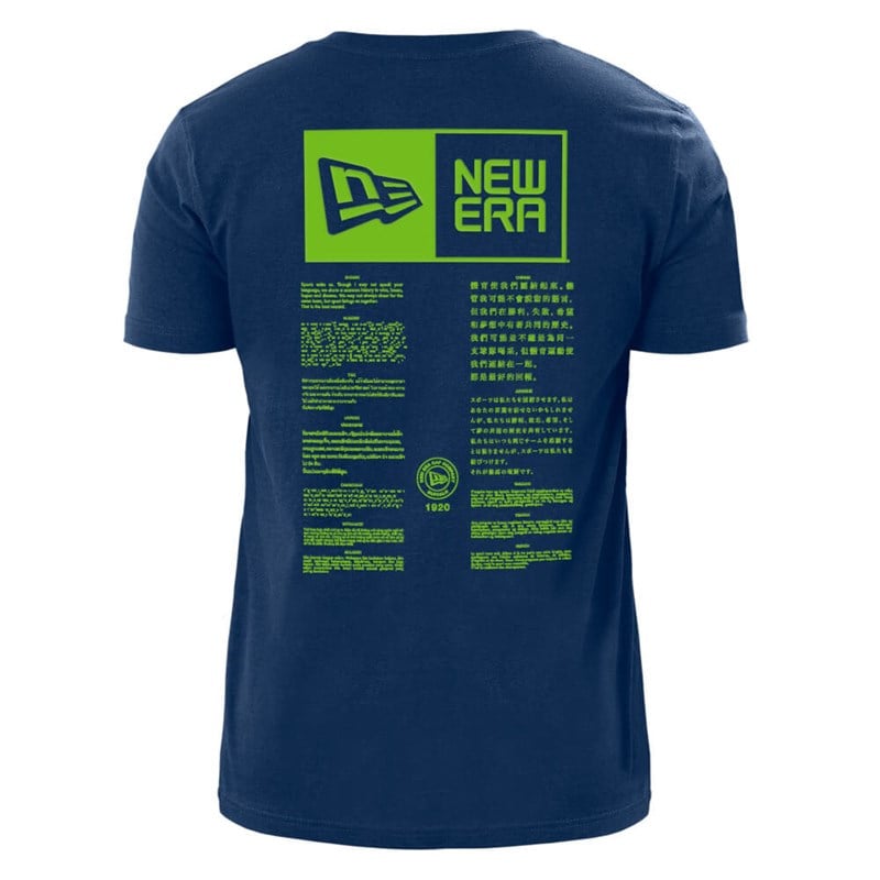 Blue New Era Seattle Seahawks X Alpha Industries T-Shirt | KFBH76432