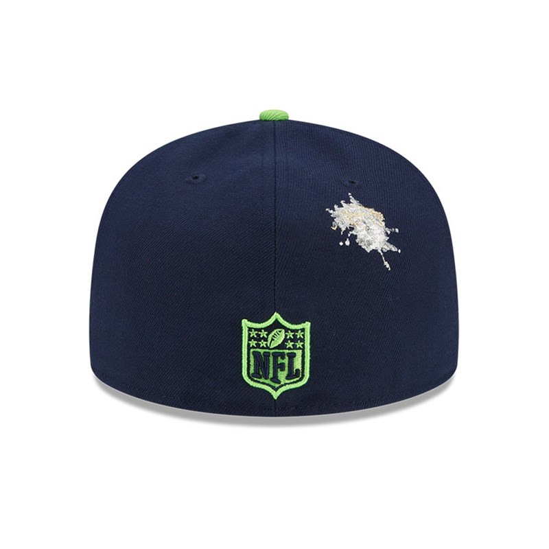 Blue New Era Seattle Seahawks X Staple Fitted Cap 59fifty | ELFW29536