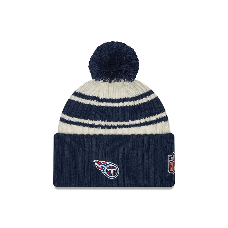 Blue New Era Tennessee Titans NFL Sideline Beanie Hat Knit | EJSW73512