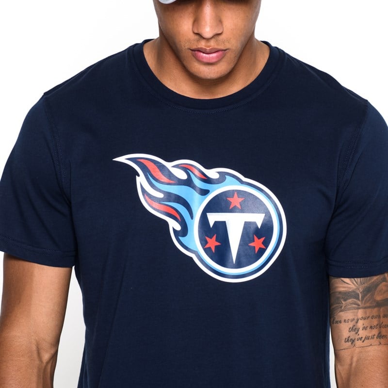 Blue New Era Tennessee Titans Team Logo T-Shirt | JFEA72106