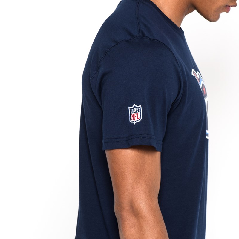 Blue New Era Tennessee Titans Team Logo T-Shirt | JFEA72106