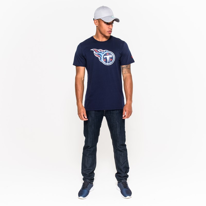 Blue New Era Tennessee Titans Team Logo T-Shirt | JFEA72106