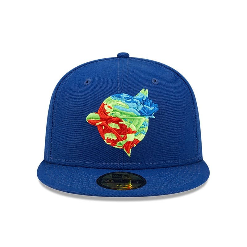 Blue New Era Toronto Jays Infrared Fitted Cap 59fifty | SPXO87624