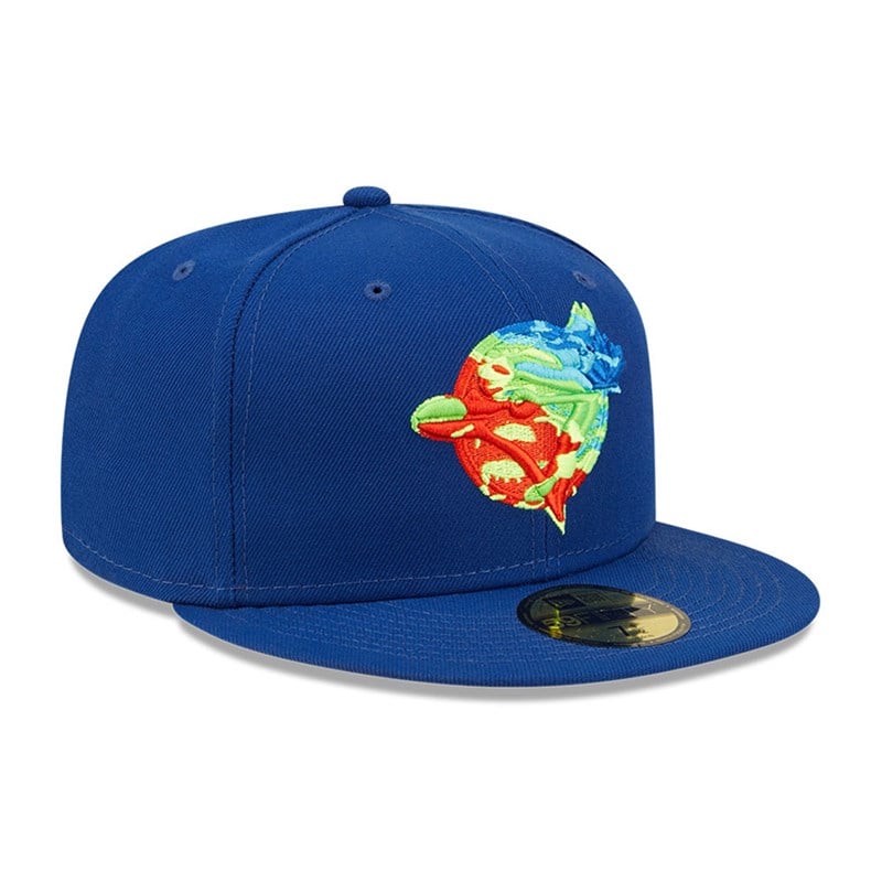 Blue New Era Toronto Jays Infrared Fitted Cap 59fifty | SPXO87624