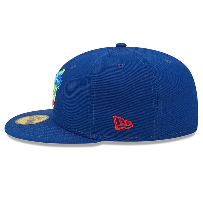 Blue New Era Toronto Jays Infrared Fitted Cap 59fifty | SPXO87624