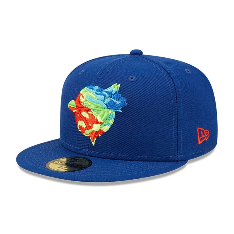 Blue New Era Toronto Jays Infrared Fitted Cap 59fifty | SPXO87624