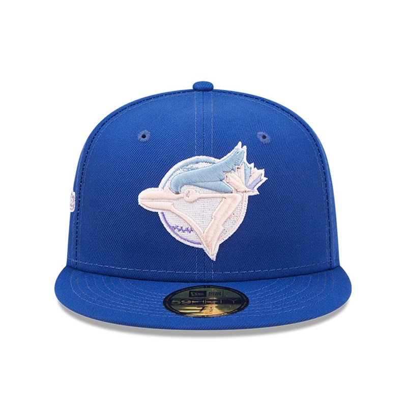 Blue New Era Toronto Jays MLB Nightbreak Team Fitted Cap 59fifty | UQZY05461