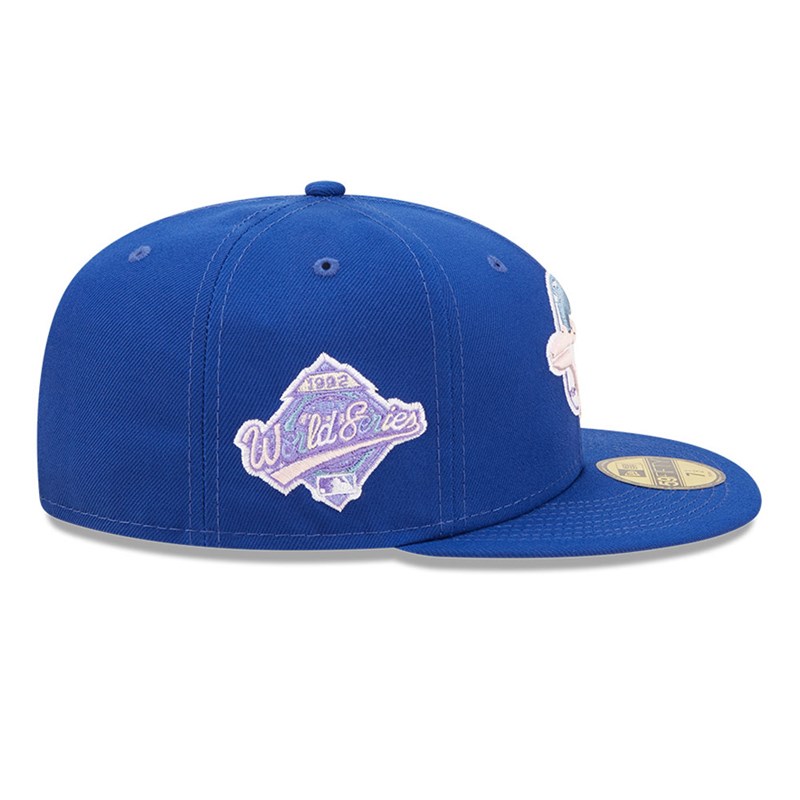 Blue New Era Toronto Jays MLB Nightbreak Team Fitted Cap 59fifty | UQZY05461