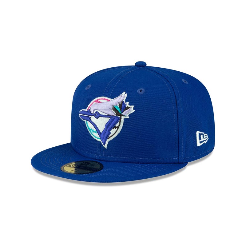 Blue New Era Toronto Jays Polarlights Fitted Cap 59fifty | QBGL70526