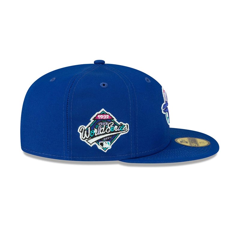 Blue New Era Toronto Jays Polarlights Fitted Cap 59fifty | QBGL70526