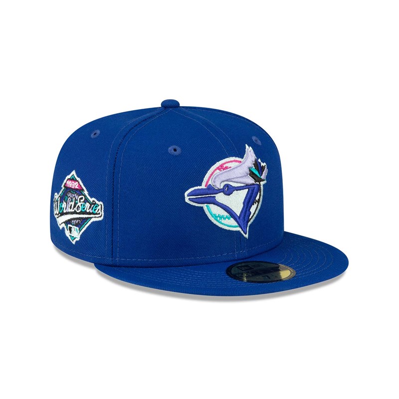 Blue New Era Toronto Jays Polarlights Fitted Cap 59fifty | QBGL70526