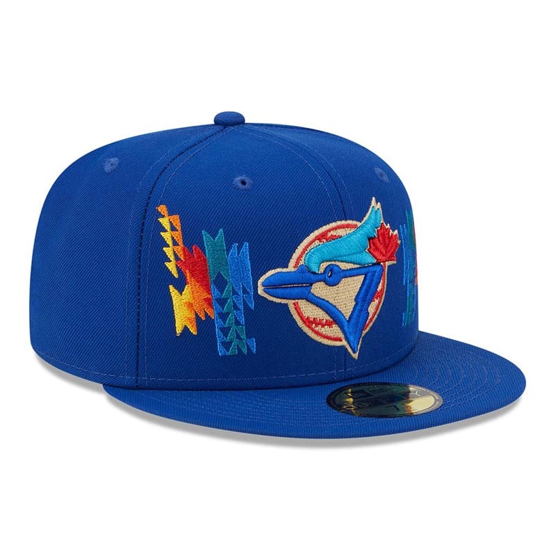 Blue New Era Toronto Jays Southwestern Fitted Cap 59fifty | CQRJ34506