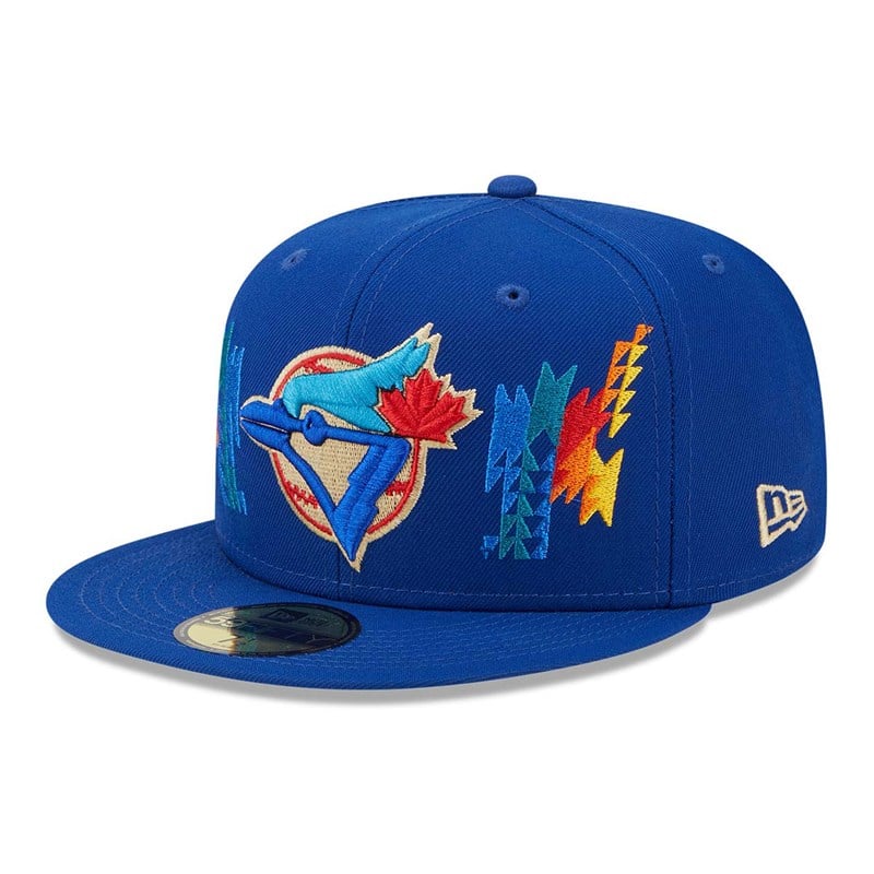 Blue New Era Toronto Jays Southwestern Fitted Cap 59fifty | CQRJ34506