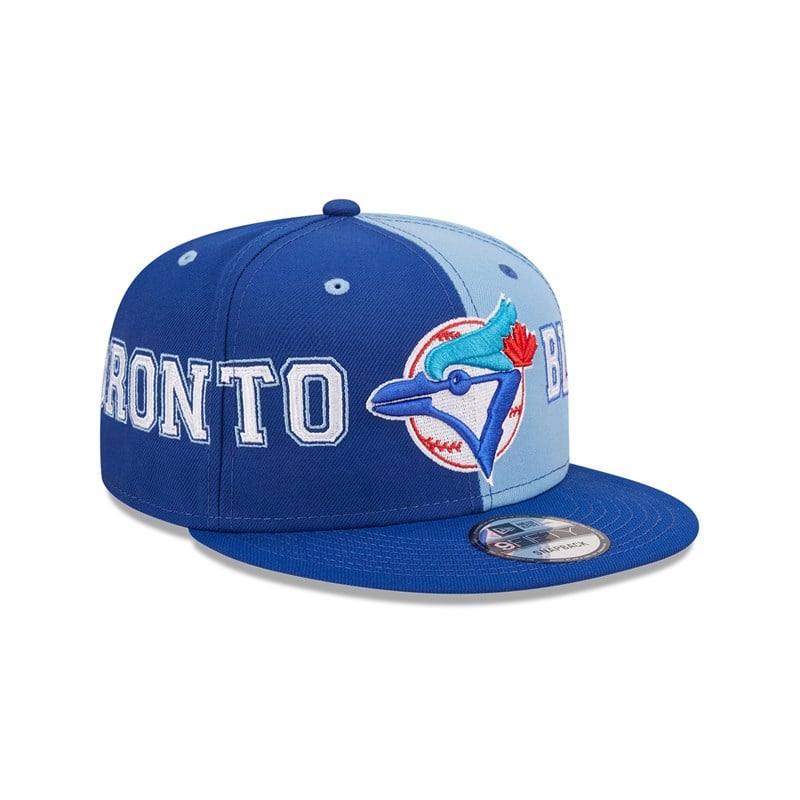 Blue New Era Toronto Jays Teamsplit Cap 9fifty | QRMV60945