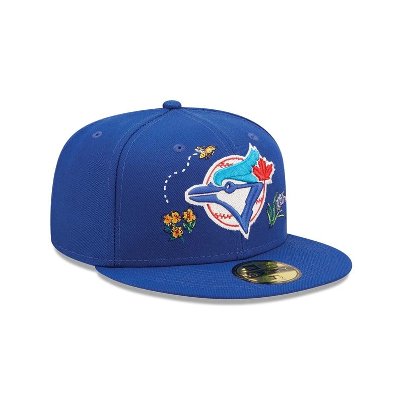 Blue New Era Toronto Jays Watercolour Floral Cap 59fifty | SJYW07859