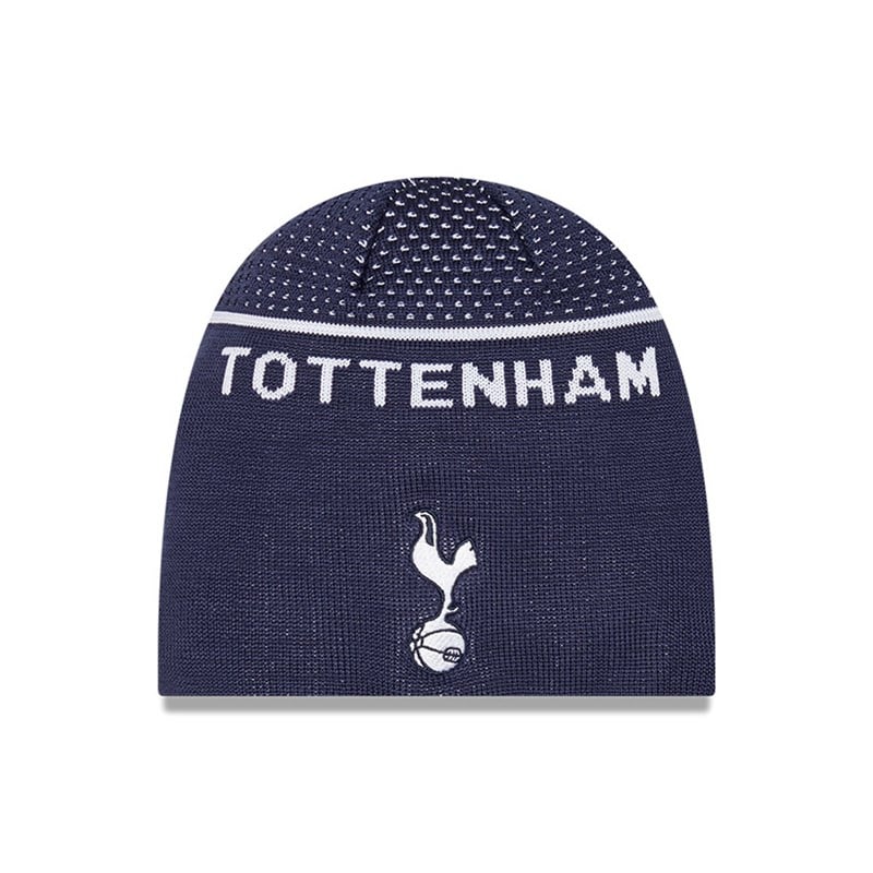 Blue New Era Tottenham Hotspur Logo Cuff Beanie Hat Knit | JRYZ72031