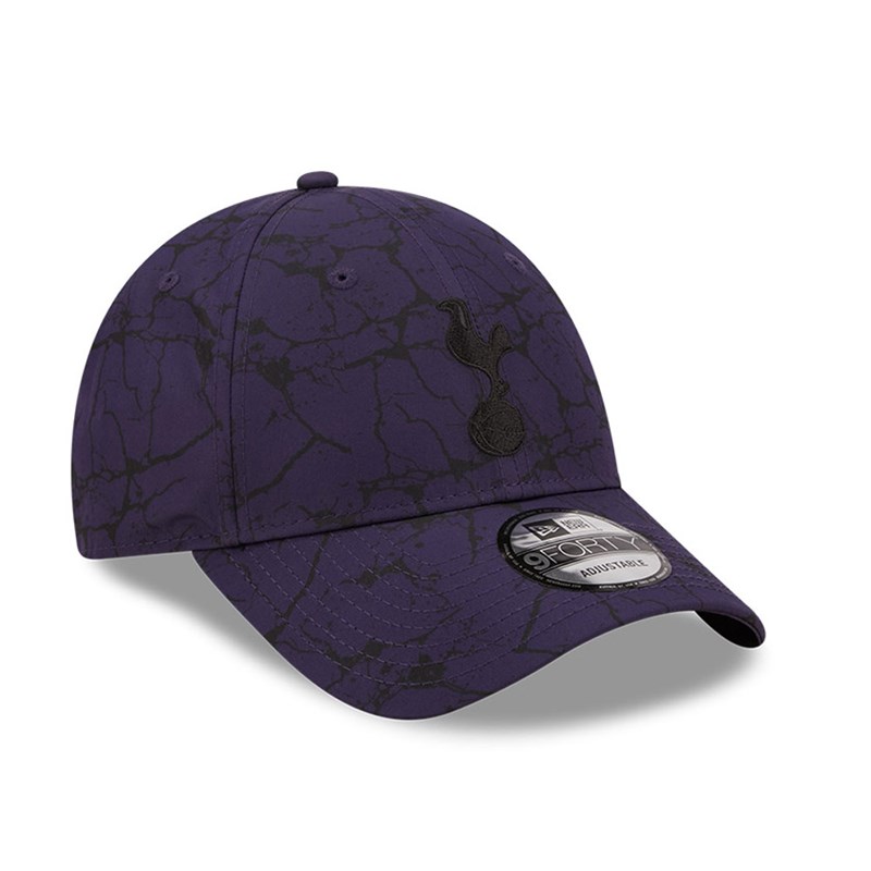 Blue New Era Tottenham Hotspur Marble Print Adjustable Cap 9forty | TWXS01768