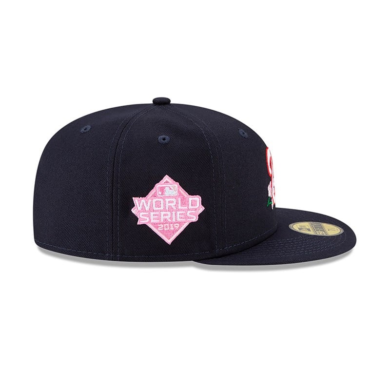 Blue New Era Washington Nationals Side Patch Bloom Fitted Cap 59fifty | KJUX03967